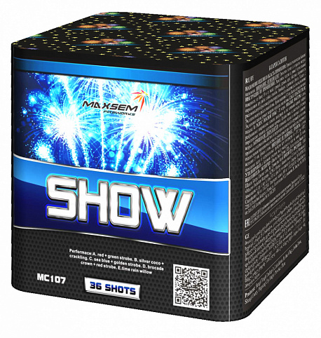 MC107 SHOW Батарея салютов (0.8*36) 20м,42c